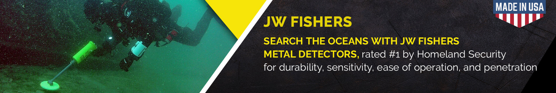 JW FISHERS Metal Detectors | Underwater Recovery | Scuba Diving