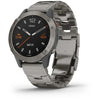 Garmin fēnix® 6 - Pro and Sapphire Editions Sapphire - Titanium with Ember Orange Band MultiSport Smartwatch