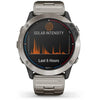 Garmin quatix® 6X Solar Titanium with Titanium Band Smartwatch