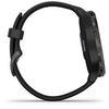 Garmin vívomove® 3 Slate Stainless Steel Bezel with Black Silicone Band Fitness Tracker Smartwatch