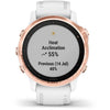 Garmin fnix® 6S - Pro and Sapphire Editions Pro - Rose Gold Tone with White Band MultiSport Smartwatch