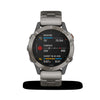 Garmin fēnix® 6 - Pro and Sapphire Editions Sapphire - Titanium with Ember Orange Band MultiSport Smartwatch