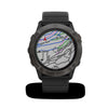 Garmin fēnix® 6X - Pro Solar Edition Pro Solar - Titanium Carbon Gray DLC with Black Band MultiSport Smartwatch