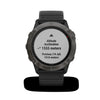 Garmin fnix® 6X - Pro and Sapphire Editions Sapphire - Carbon Gray DLC with Black Band MultiSport Smartwatch